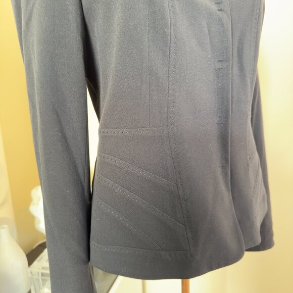 - Elie Tahari Structured Black Blazer Power Dressing Lady Boss Size S    - Z2346 - Picture 8 of 11